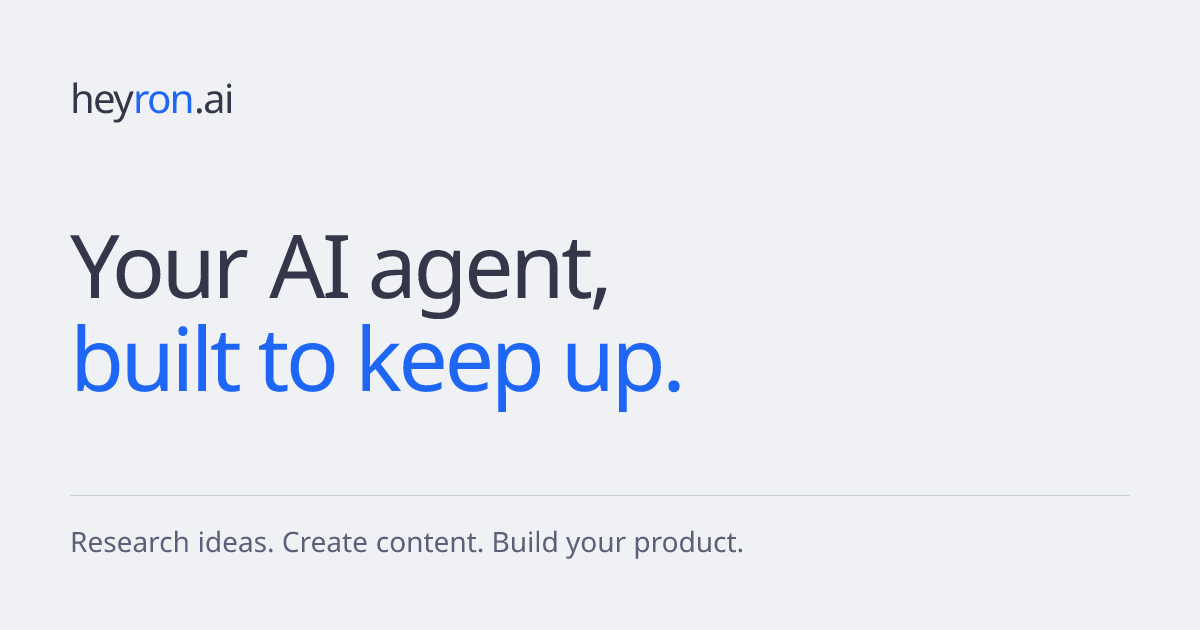 heyron.ai — Meet Your AI Agent